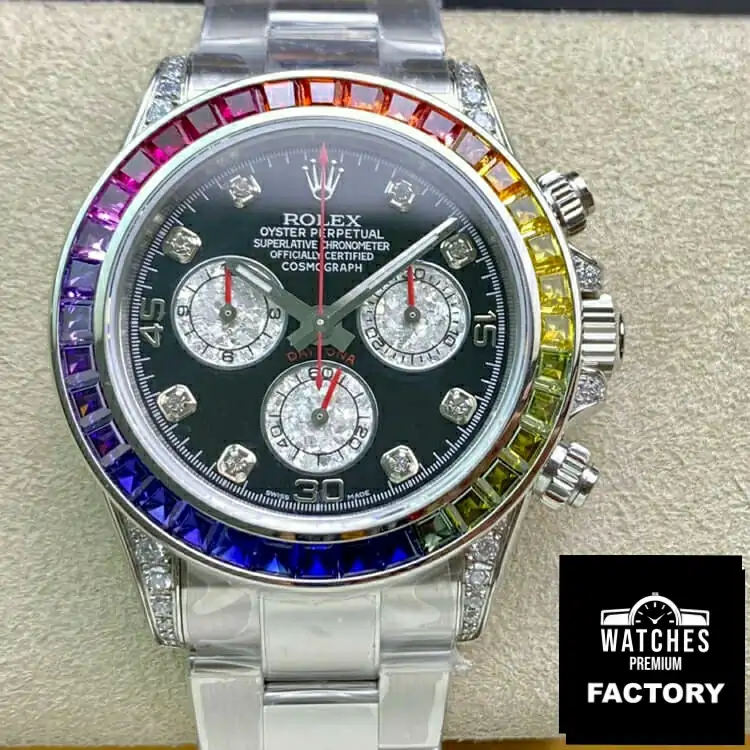 Rolex Daytona 116599 RBOW TW Factory Black Diamond-Set Bezel