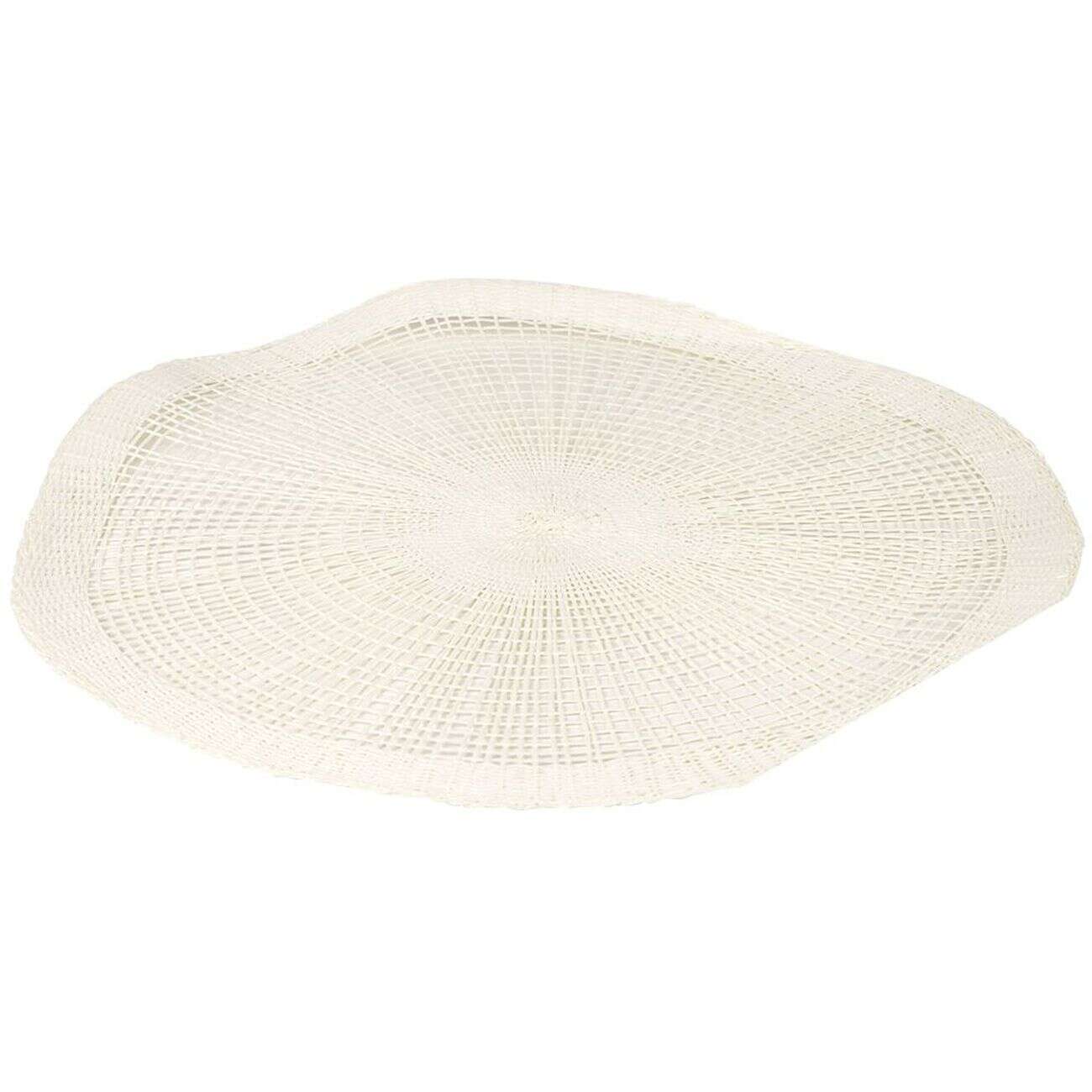 Set de table rond papier ajouré blanc Ø38cm