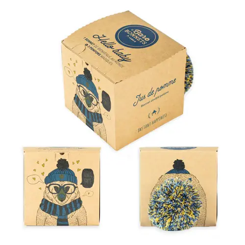 Bonnet Jus de pomme Navy Bébé