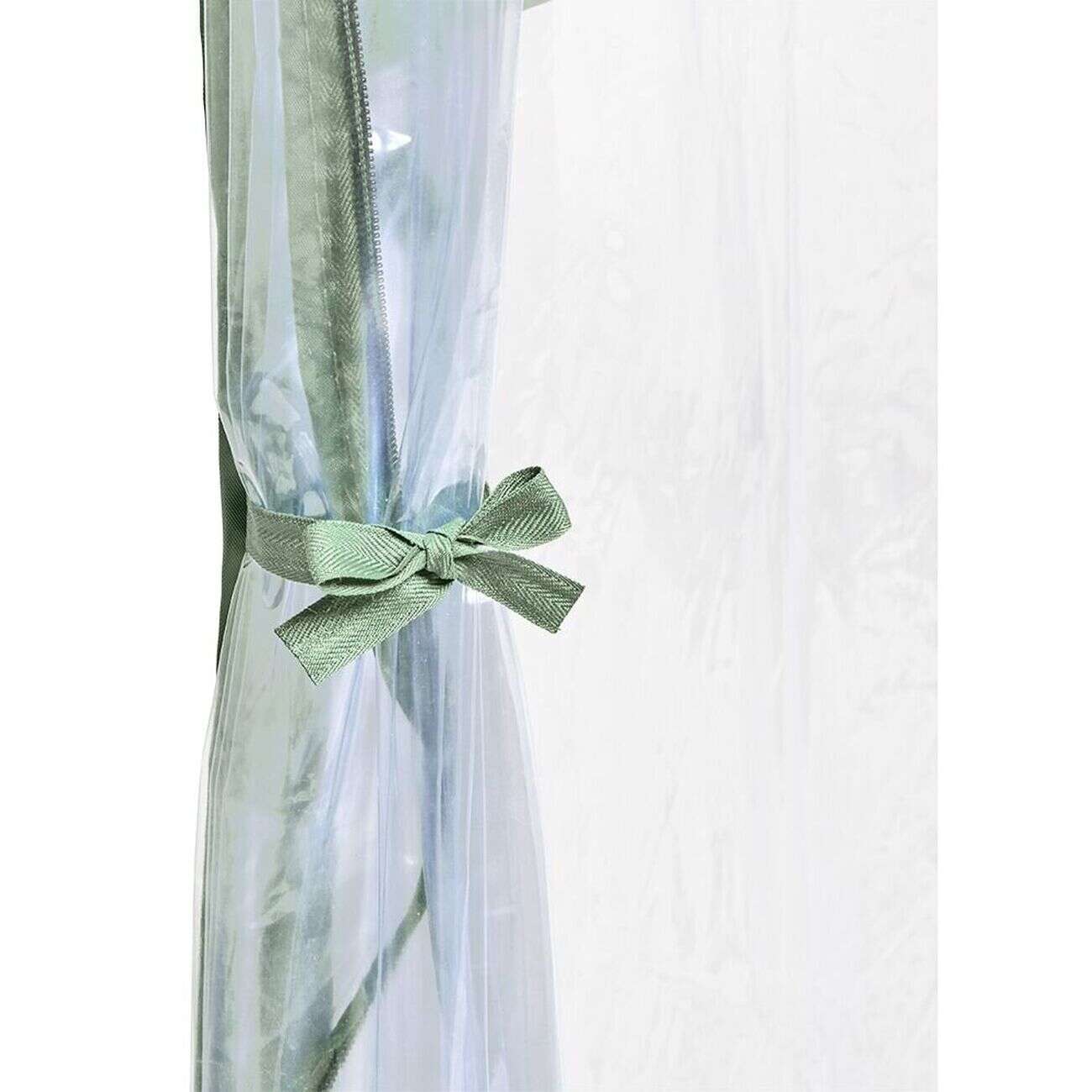 Serre murale PVC transparent et métal  100x200xH215cm