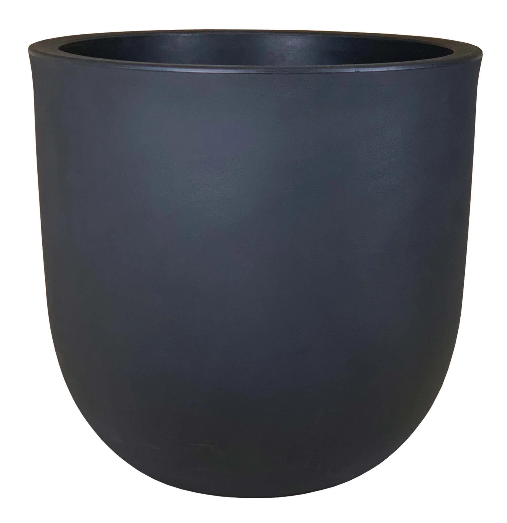 (3 pack) Better Homes & Gardens 18in Mosswood Resin Planter, Matte Black