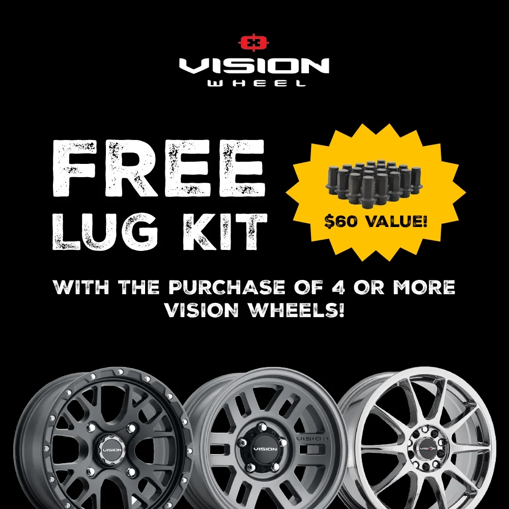 Vision Wheels 426 Cross 14x5x5 Black Rim - 14