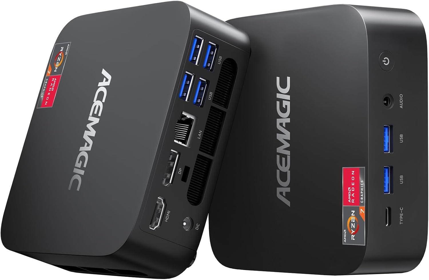 ACEMAGICIAN Kron Mini K1 Mini PC  Ryzen 7 7735HS  24GB LPDDR5 512GB SSD Mini Computers(up to 4.75Ghz)  Micro Desktop 4K Triple Display Bluetooth/WiFi6/Office(Upgraded 7730U/7430U/5800H)