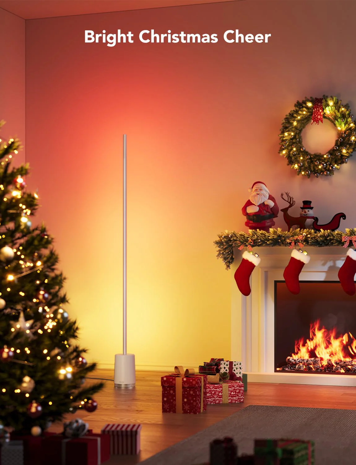 Govee Floor Lamp. RGBIC Lyra Color Changing Corner Lamp