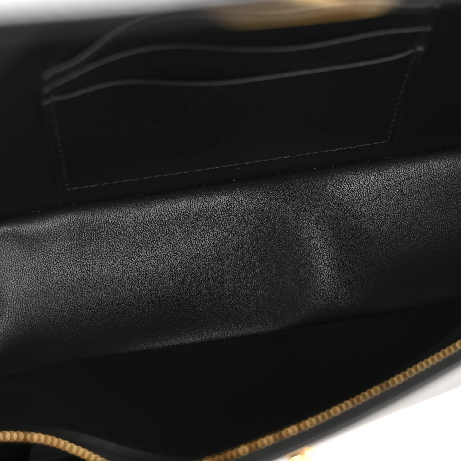 Box Calfskin 30 Montaigne Avenue Pouch Black