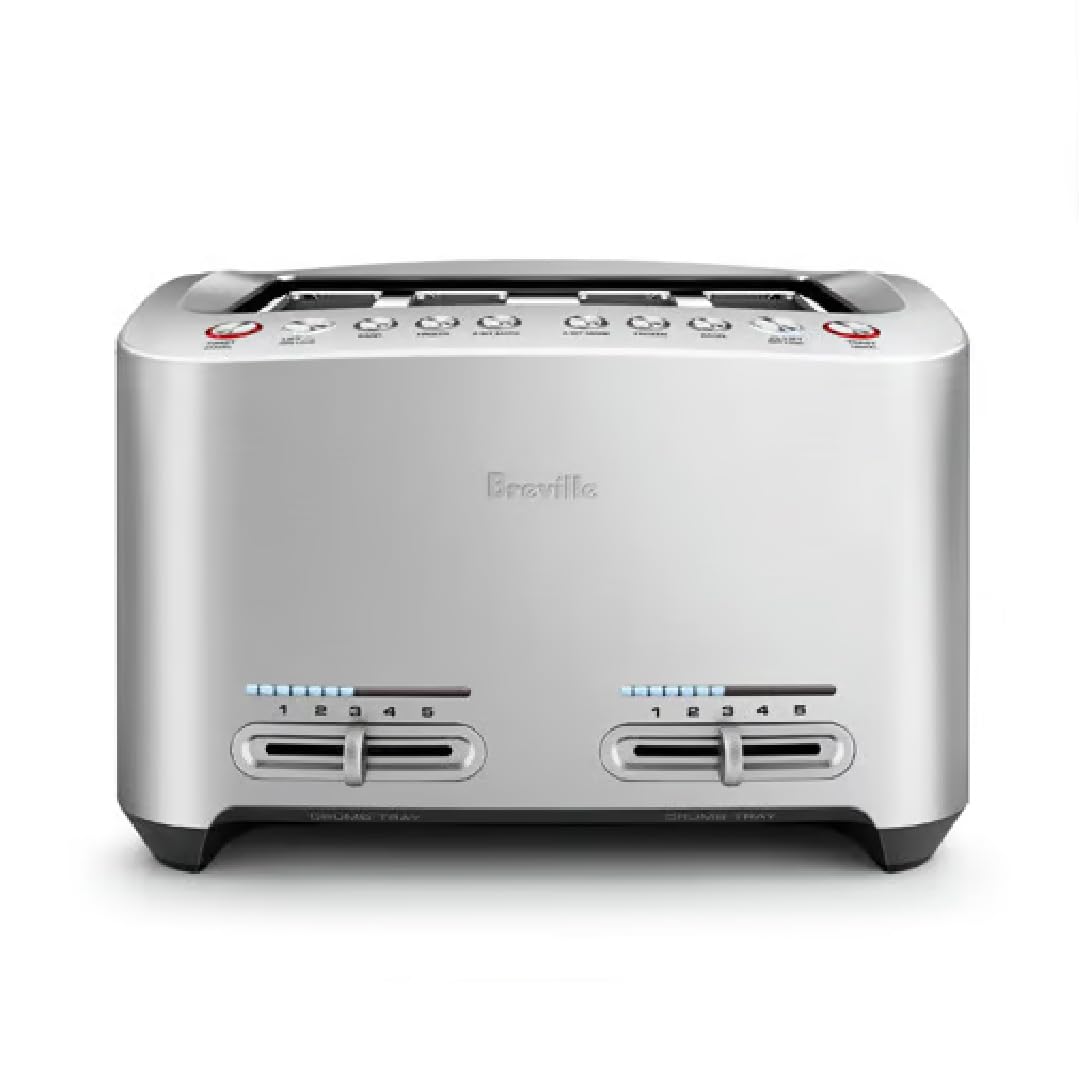 Grille-pain intelligent Breville en acier inoxydable brossé, 2 tranches