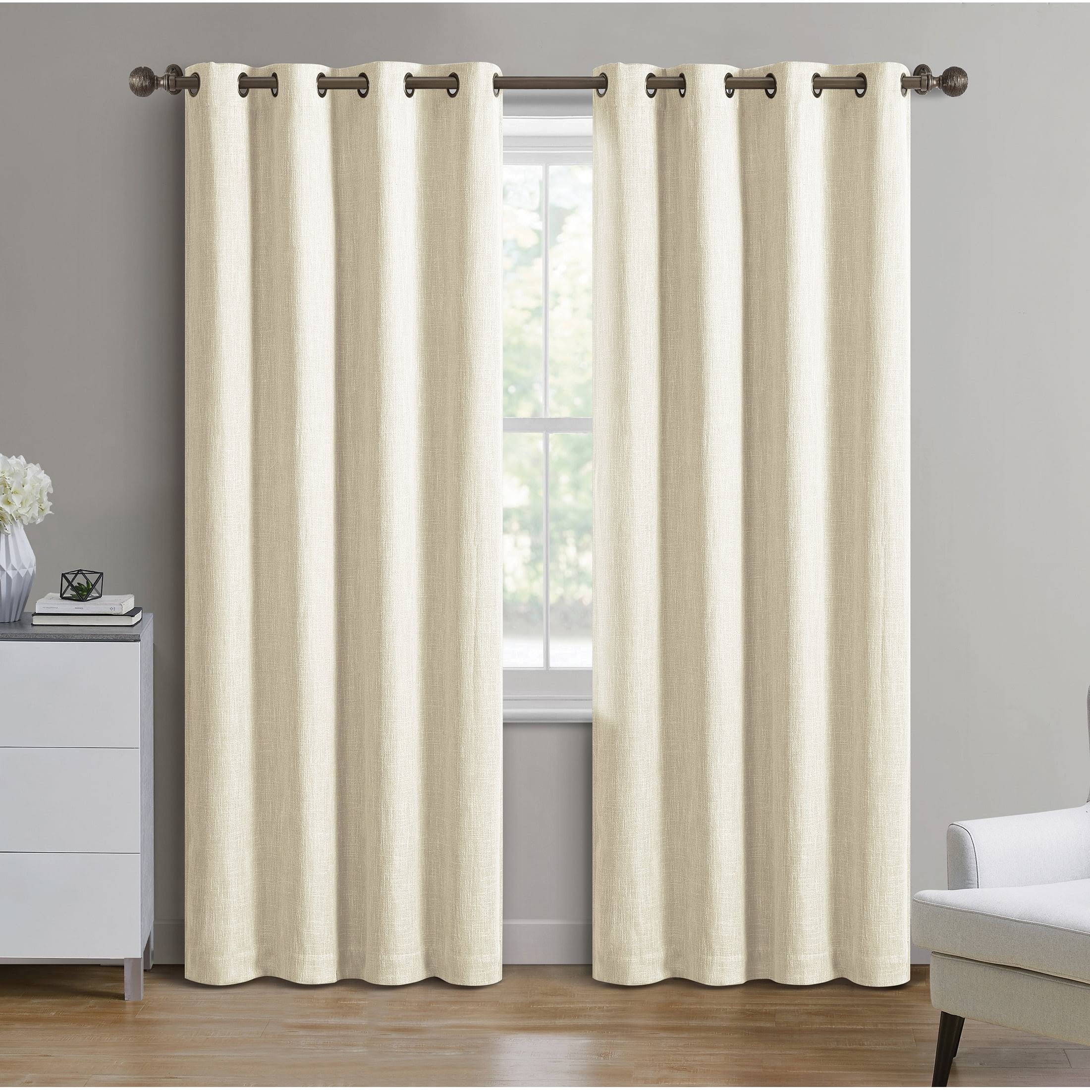 Better Homes & Gardens Modern Solid Print Grommet Blackout Curtain Panel, 50 inch x 84 inch