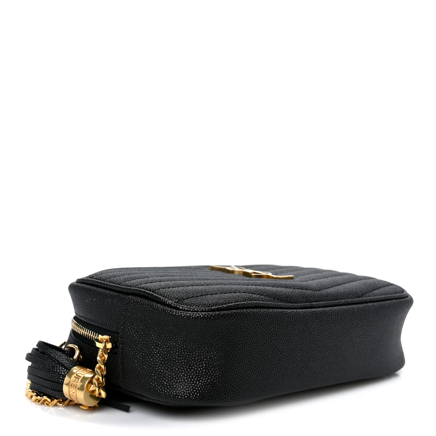 Grain De Poudre Matelasse Monogram Mini Lou Camera Bag Black