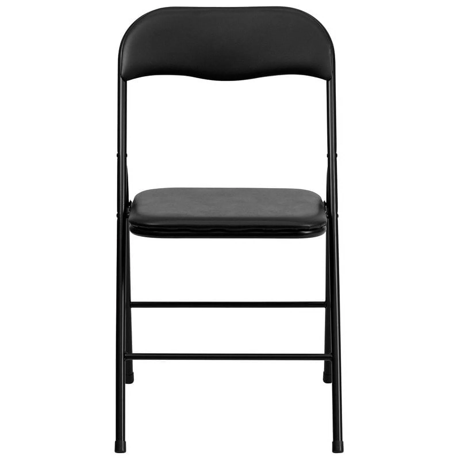 Bowery Hill 5 Piece Folding Card Dining Table and Chair Set in Black