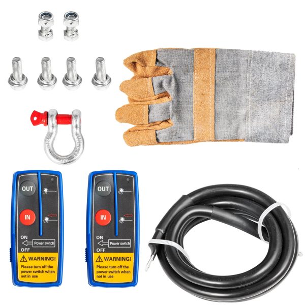 Treuil électrique 18 000 lb (8 165 kg) avec câble en acier 12 V pour VTT, UTV, camion et remorque tout-terrain