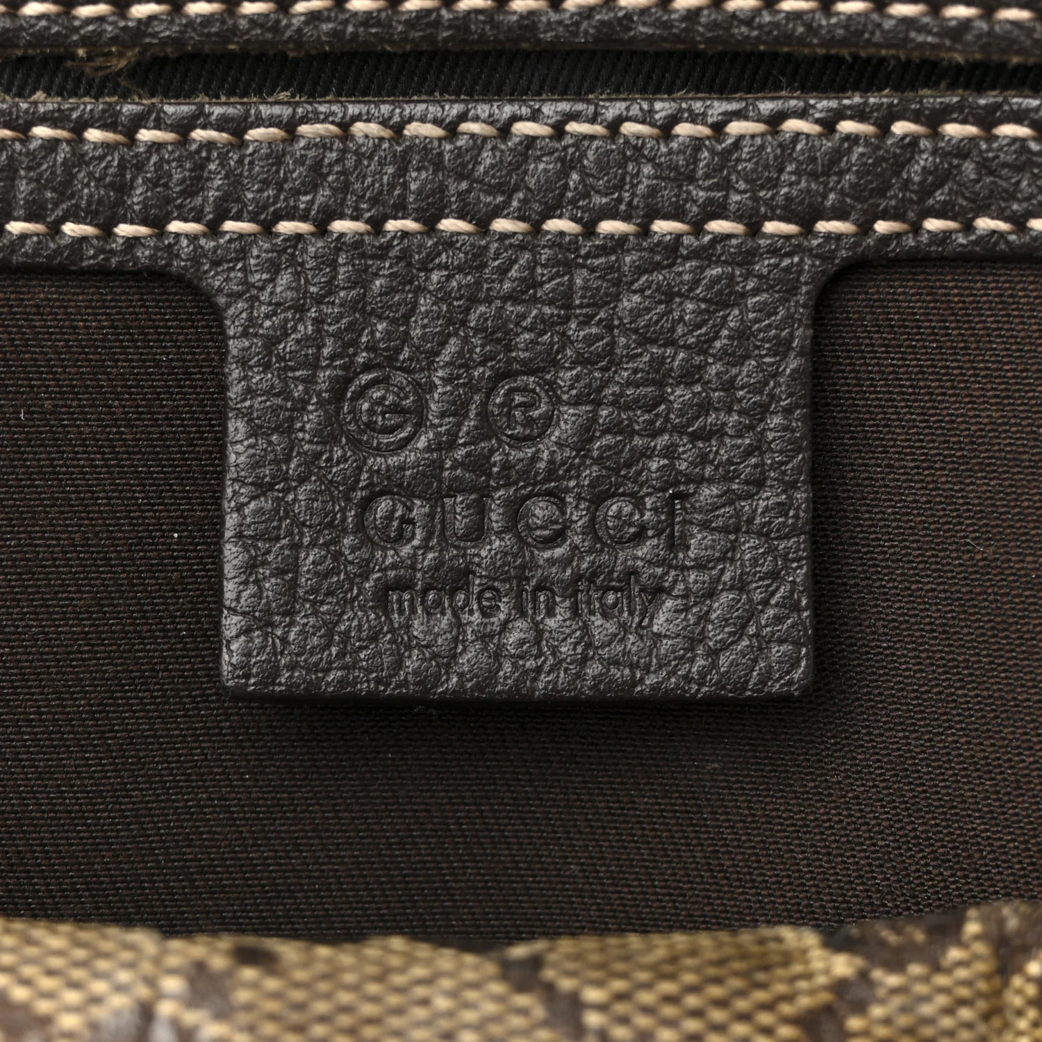Crystal Monogram Medium Joy Boston Dark Brown