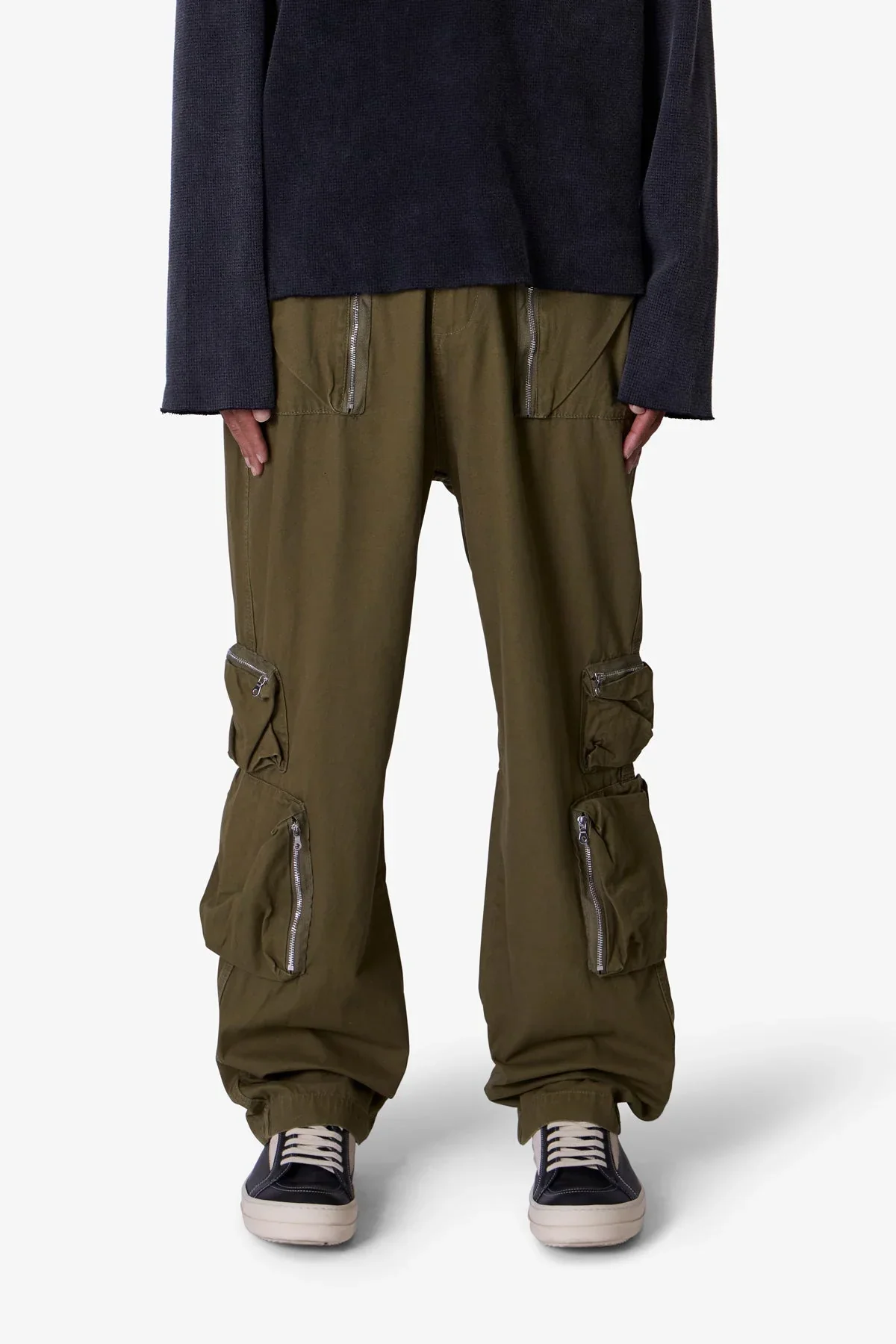 Ultra Baggy Tactical Cargo Pants - Olive