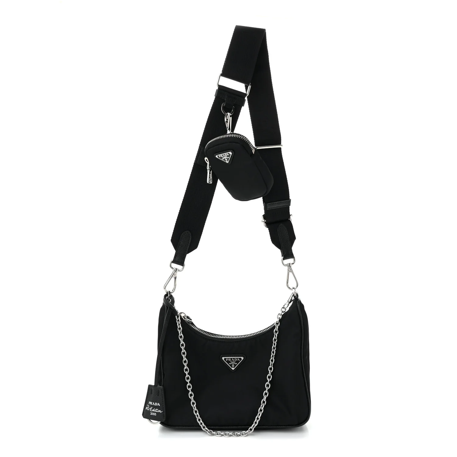 Nylon Re-Edition 2005 Shoulder Bag Black