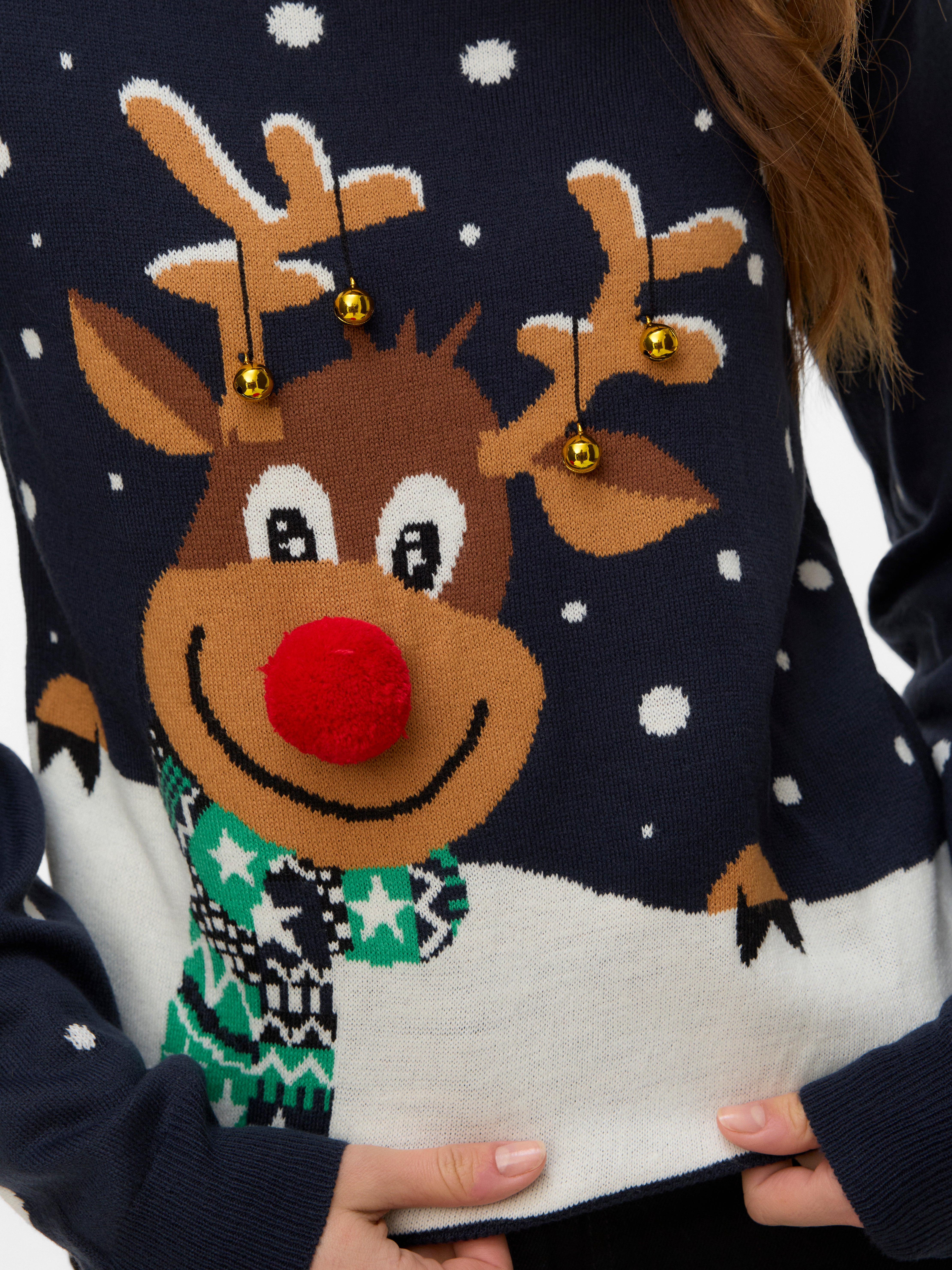 VERO MODA® VMFROSTYDEER Knitted pullover