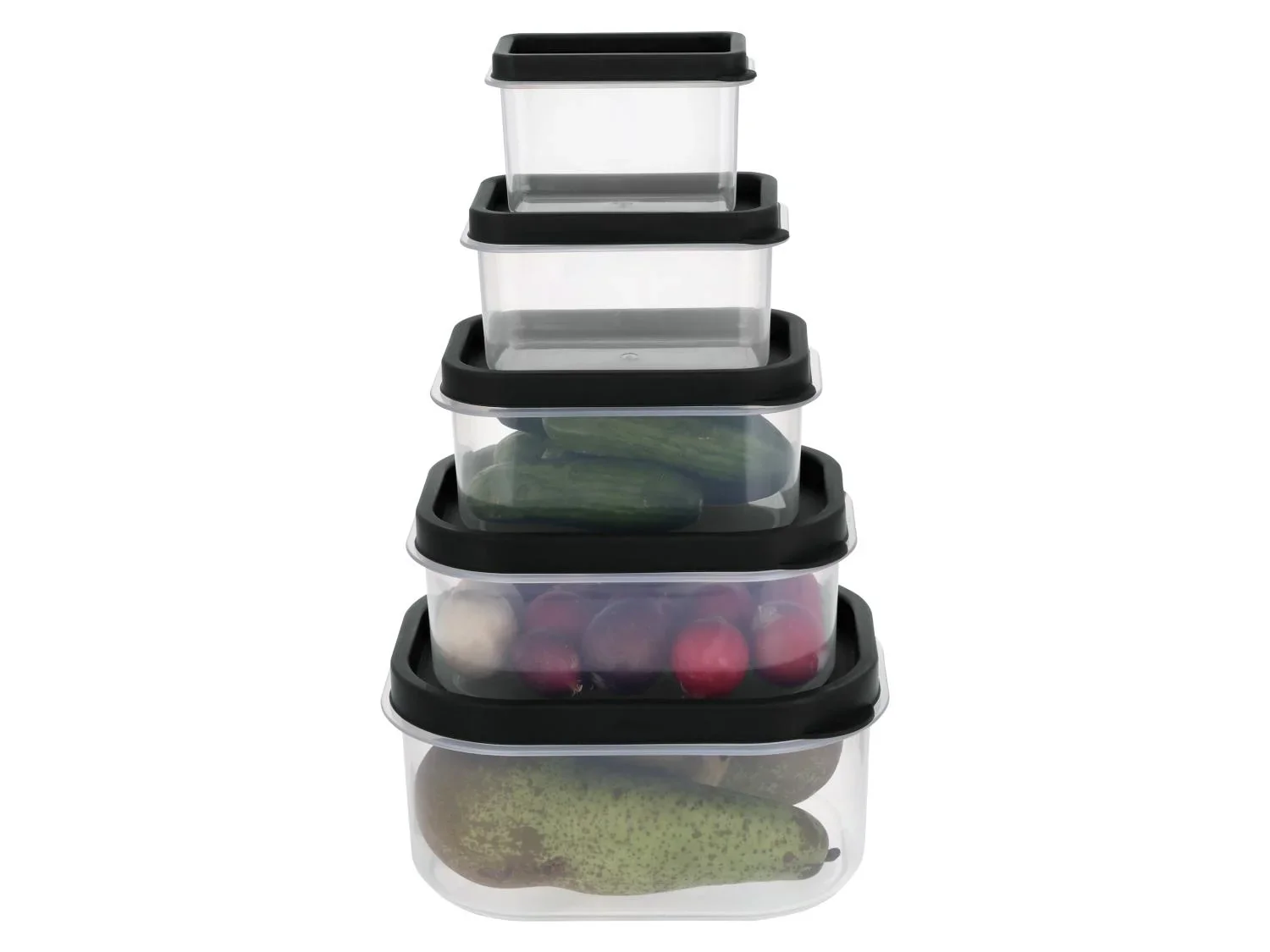 SILVERCREST Set de 5 botes de conservation