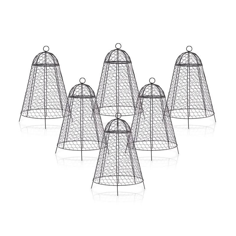 boldworks Garden Cloche Plant Protectors from Animals Chicken Wire Cloche Dome for Plants to Protect from Deer Rabbits in Outdoor Vegetable Garden