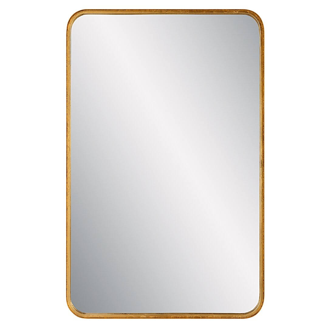 Adrienne Bathroom / Vanity Mirror Joss & Main Finish: Gold Leaf, Size: 38