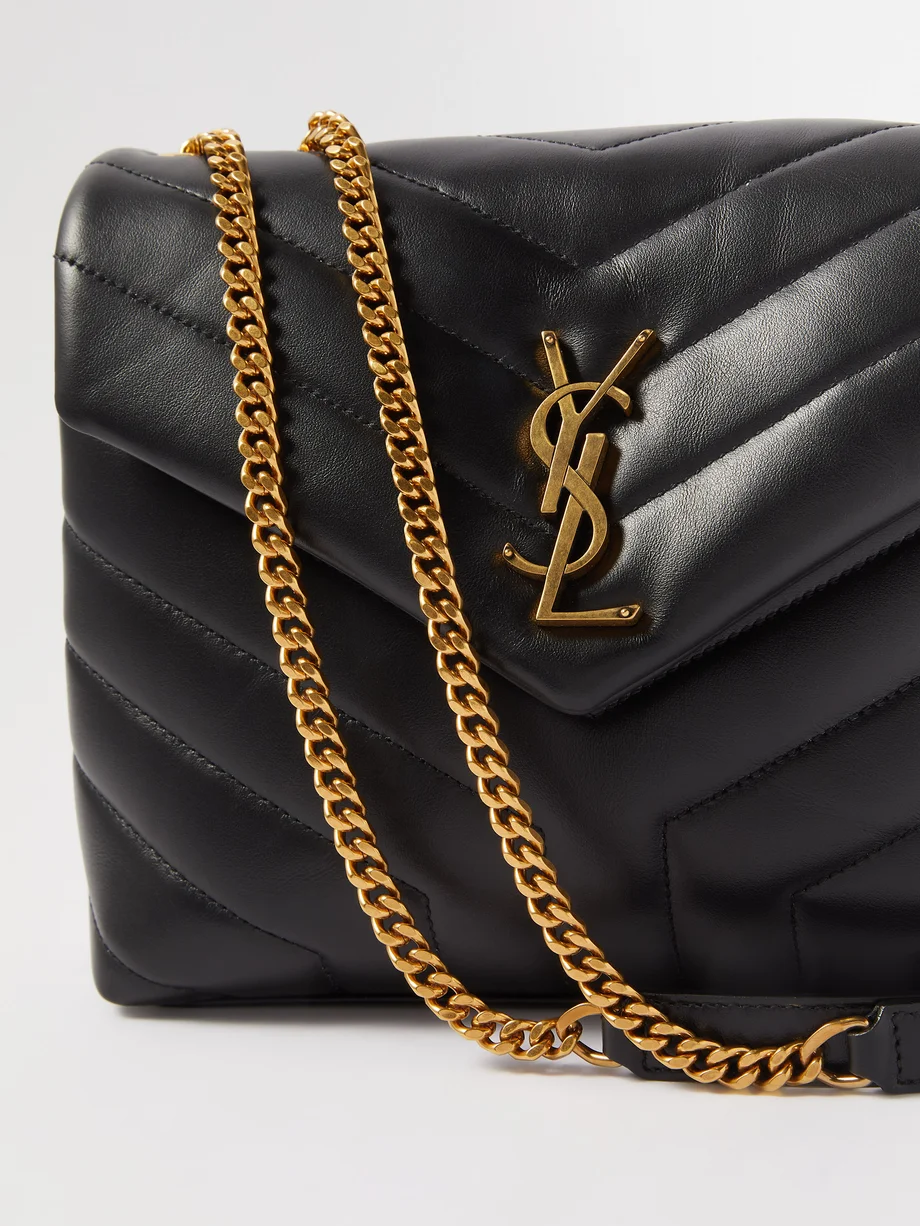 Y Loulou small quilted-leather shoulder bag 25*9*17 CM