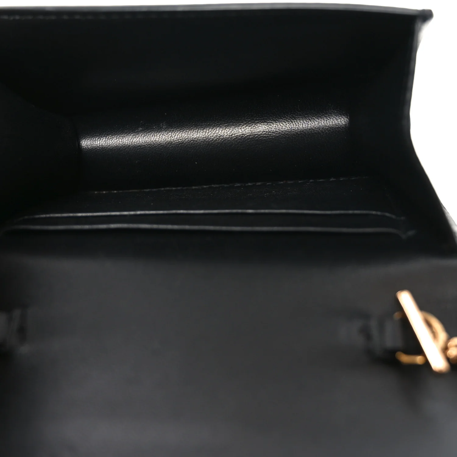 Vitello Mini Virtus Chain Clutch Black