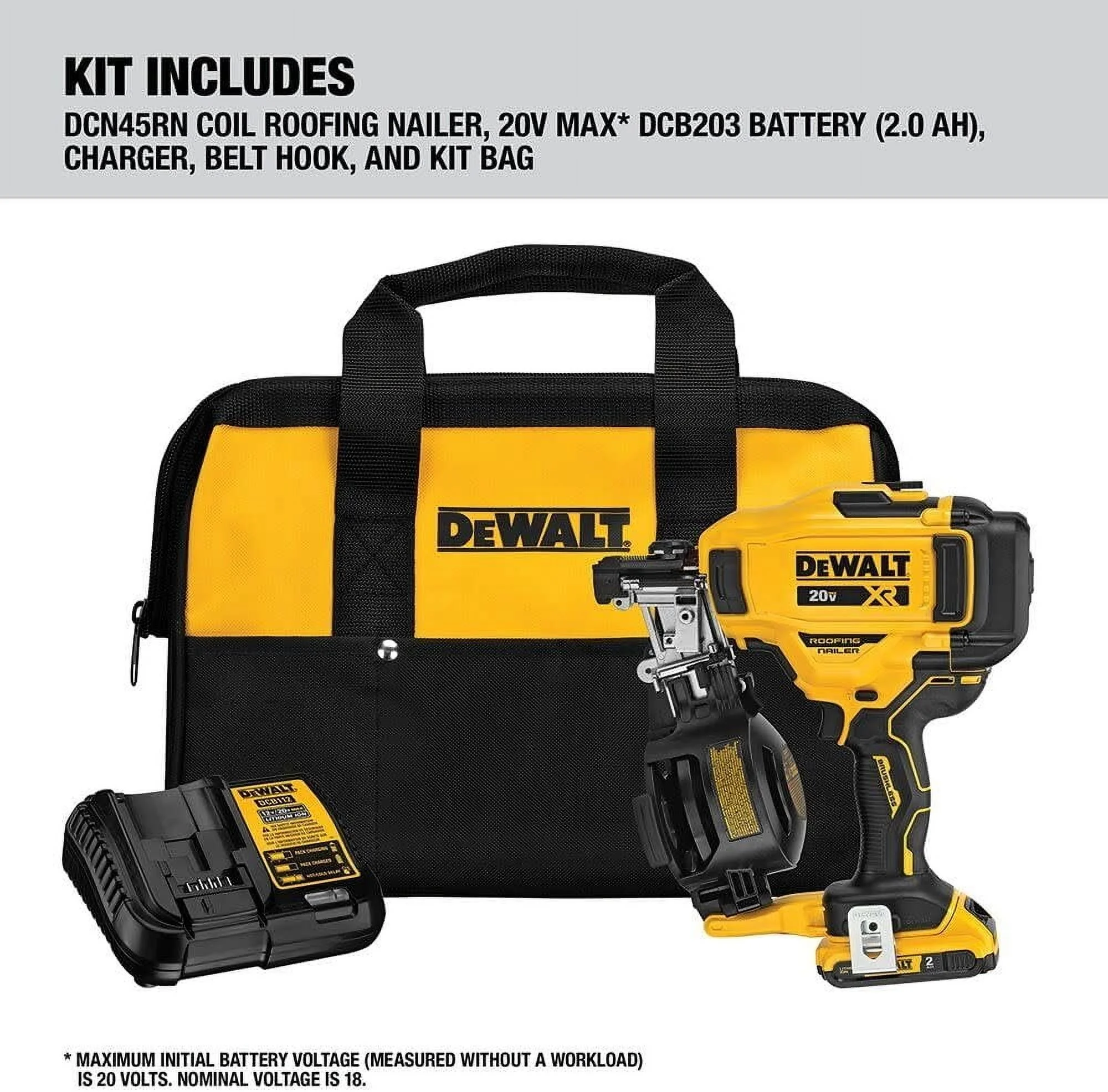 20V Max 15 Cordless Coil Roofing Nailer Kit - Image 6