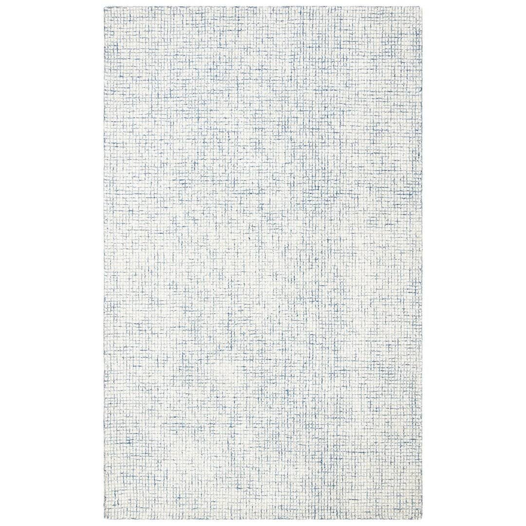 Rowe Handmade Ivory/Blue Rug Joss & Main Rug Size: Rectangle 6' x 9'