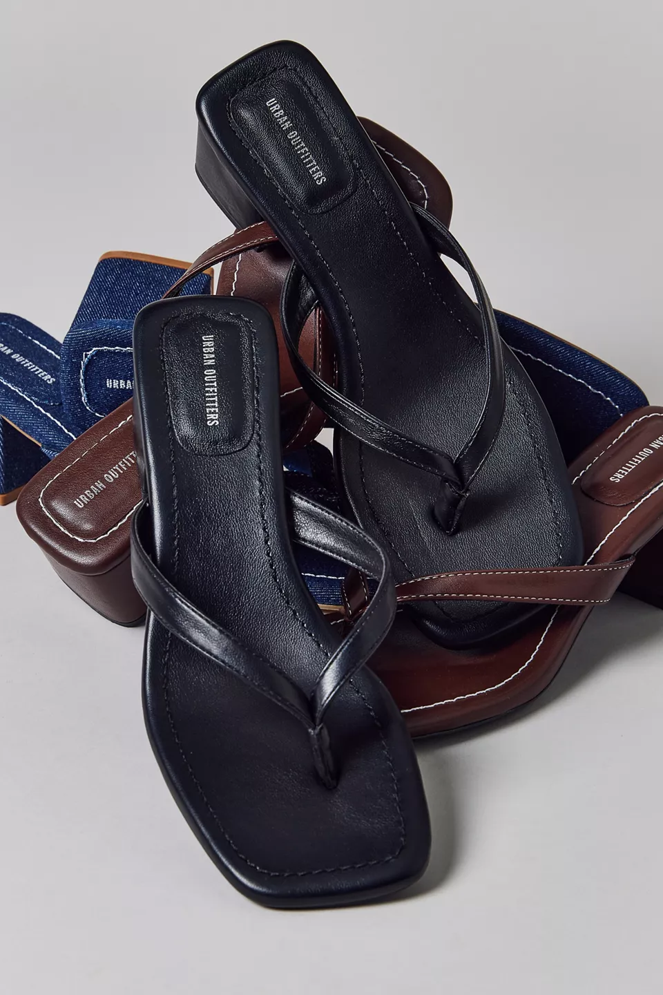 UO Katie Block Heel Sandals - Black