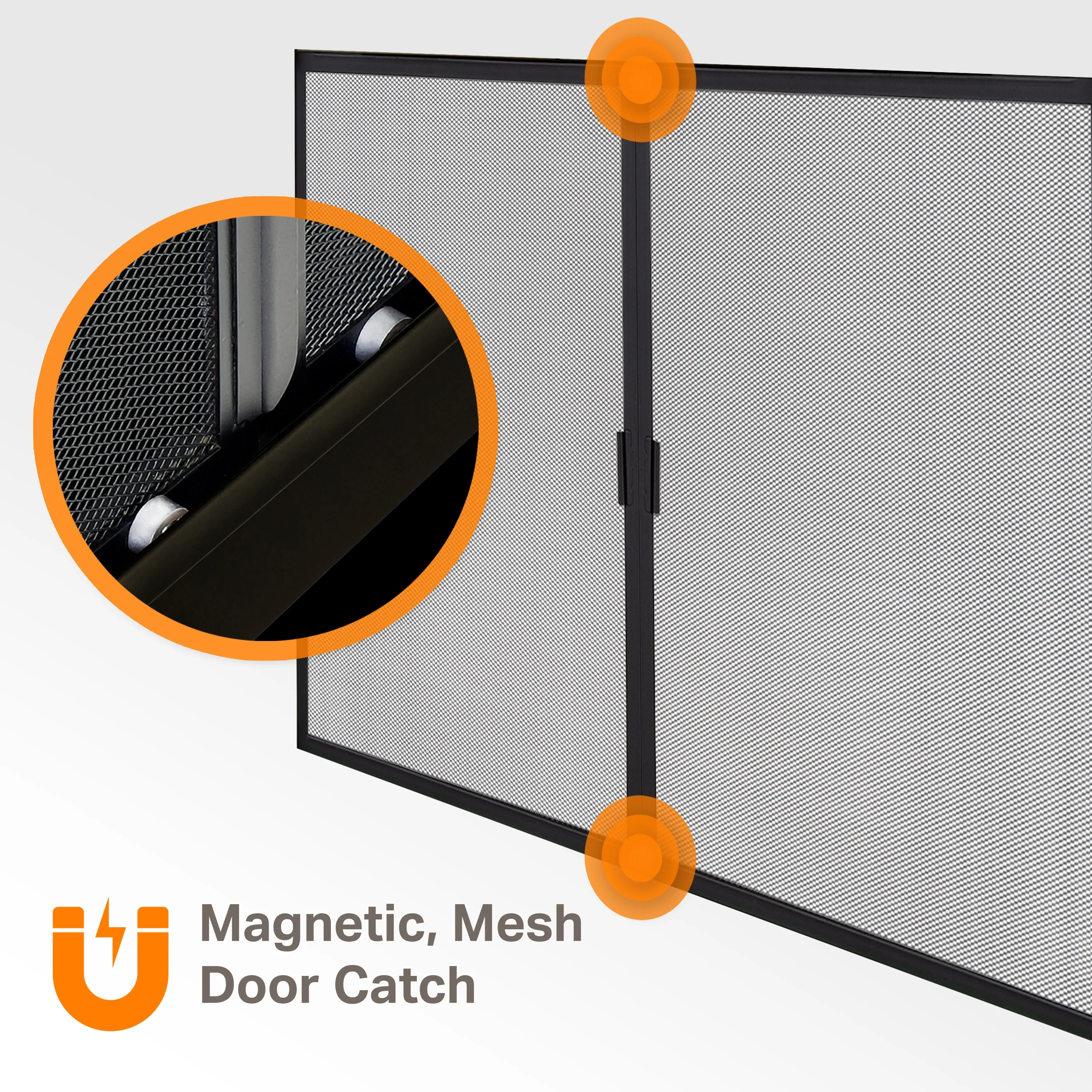 Warming AN-1012 Alpine Fireplace Glass Door for Masonry Fireplaces, Large, Black(L) - Image 3