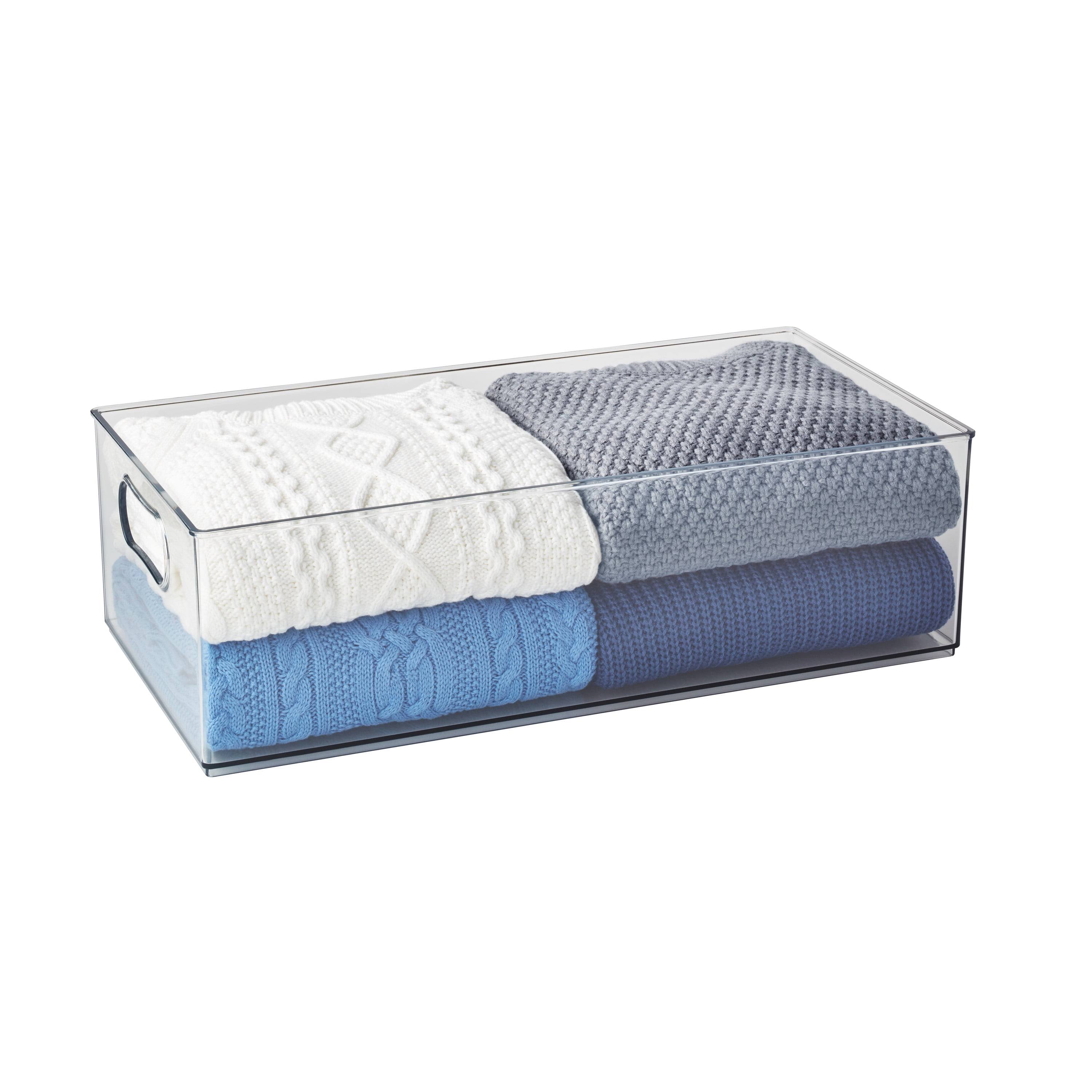 The Home Edit Clear Plastic XL Storage Bins, Set of 2