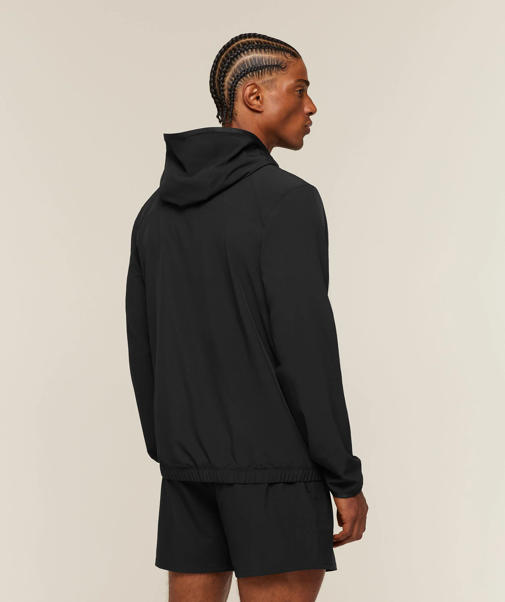 TRAIN HOODED TRACK JACKET - Black