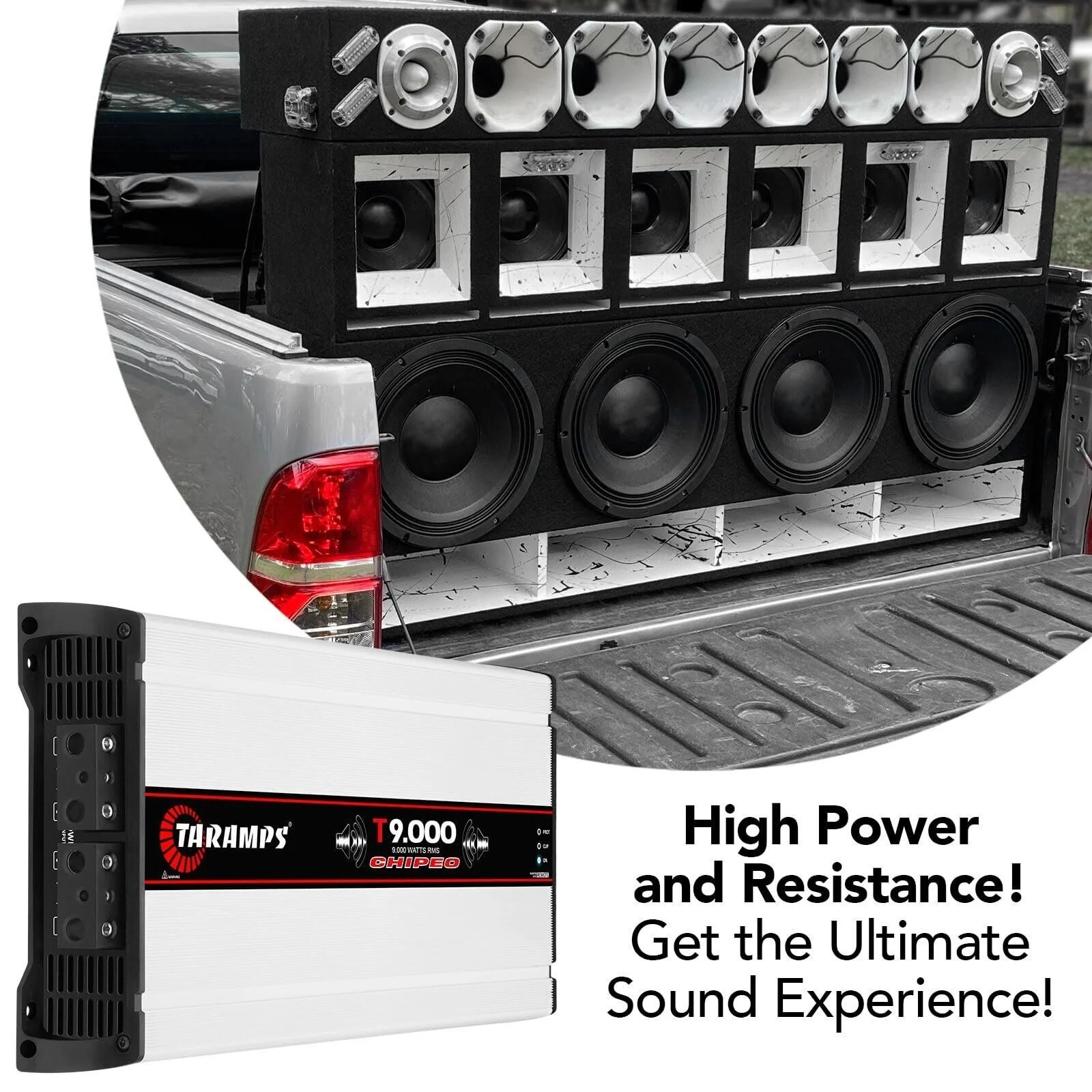 Taramps T9000 Chipeo 1 - Channel 9000 Watt RMS 1 Ohm High - Power Amplifier