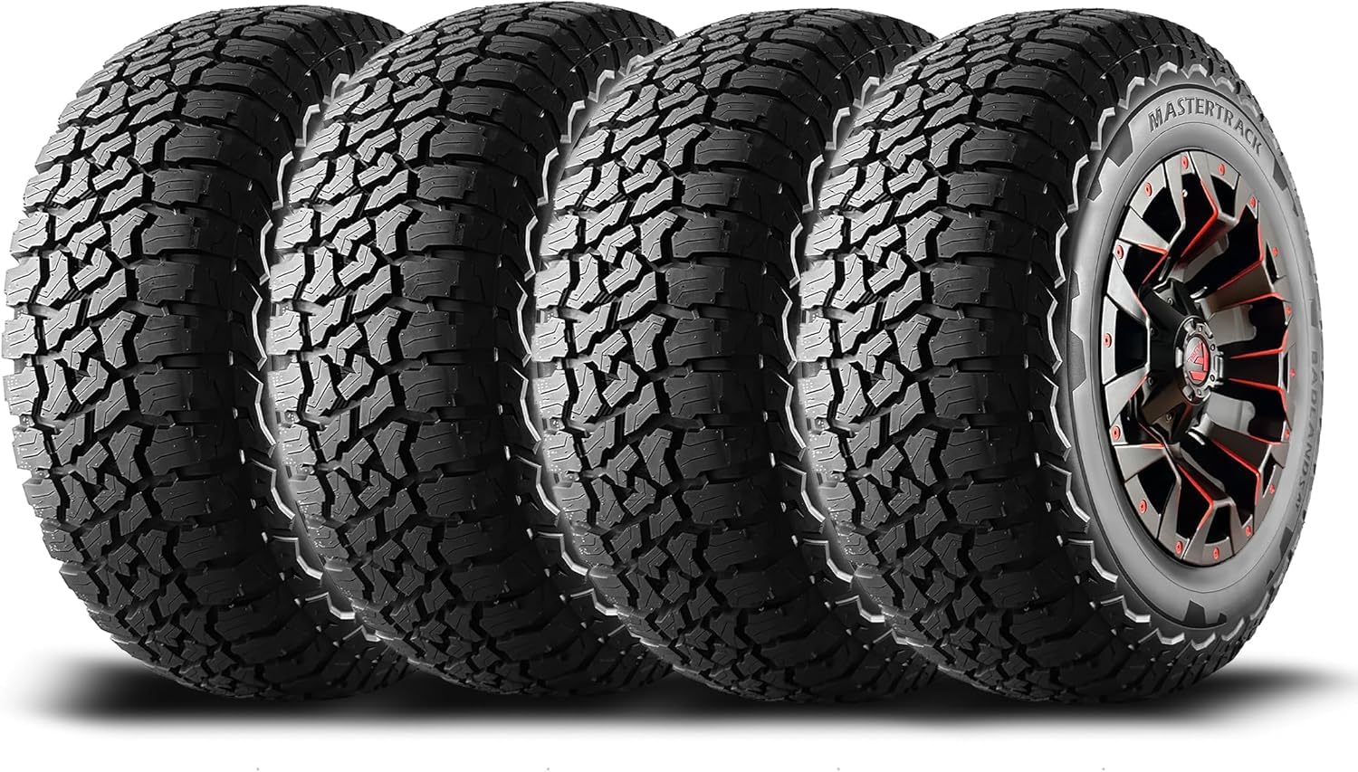 Ensemble de 4 (QUATRE) pneus tout-terrain AT 265/70R17 115T pour SUV - 265/70/17 (pneu seul)