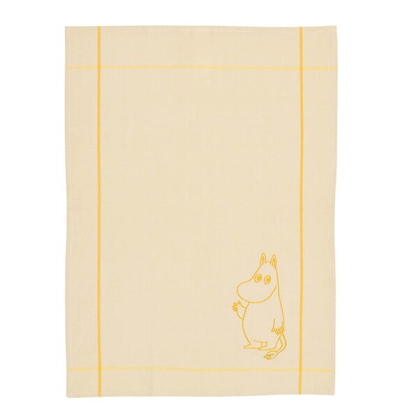 Mummi kjøkkenhåndkle 50x70 cm Mumitrollet gul