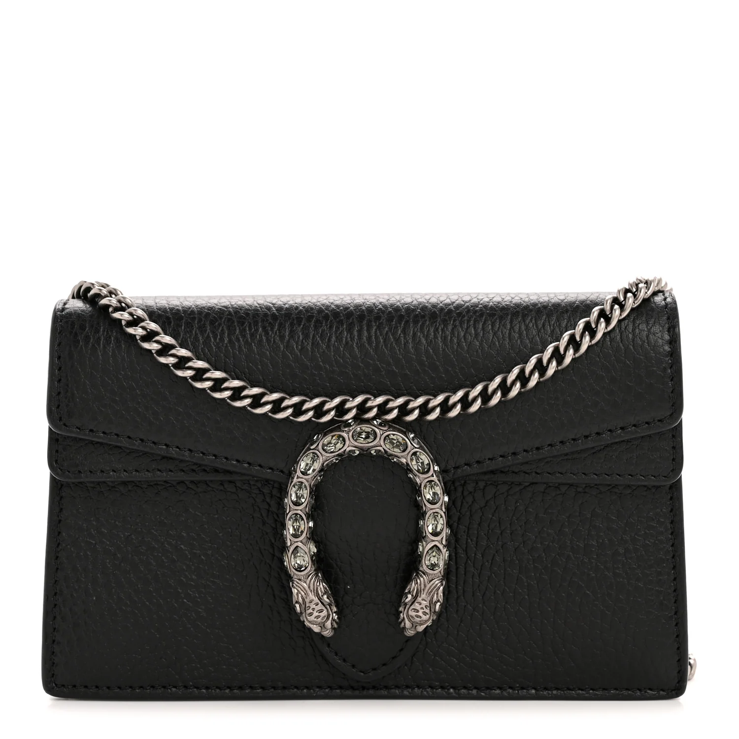Calfskin Super Mini Dionysus Shoulder Bag Black