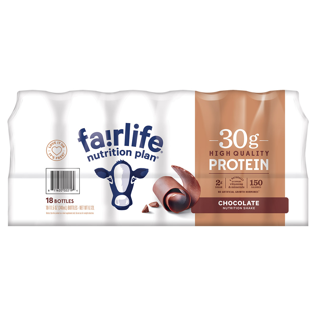 Fairlife Nutrition Plan, 30g Protein Shake, Chocolate, 11.5 Fl Oz, 18 - Pack