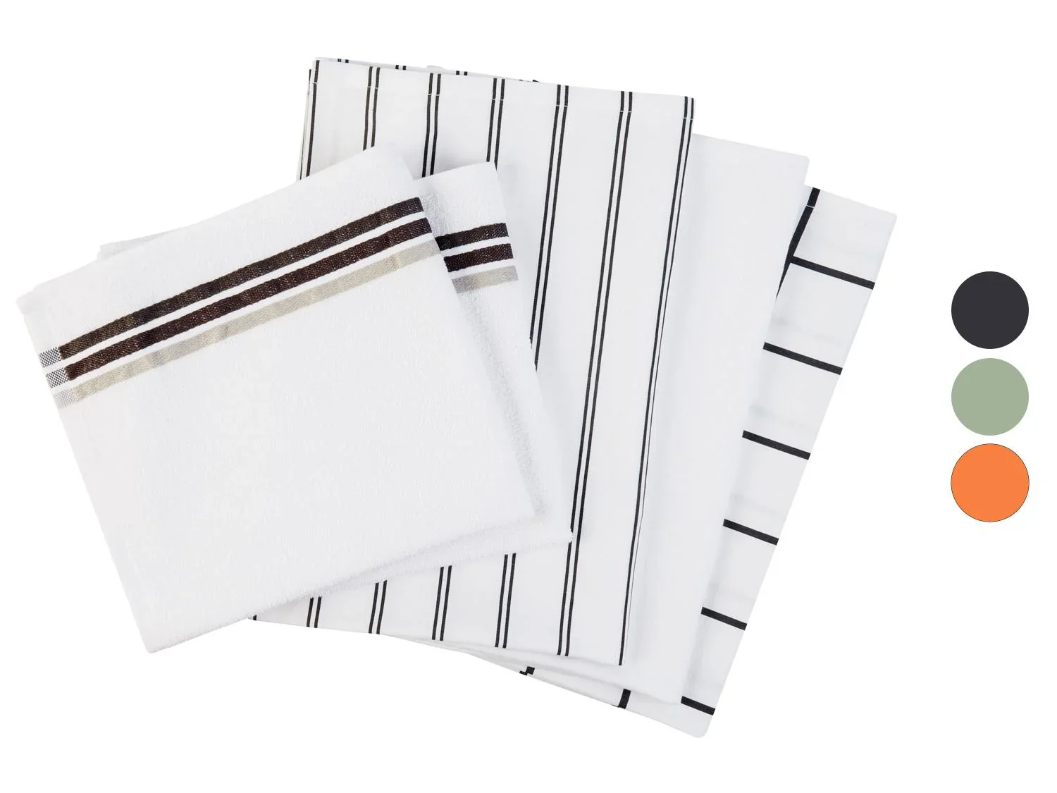 LIVARNO home Set de 5 torchons de cuisine