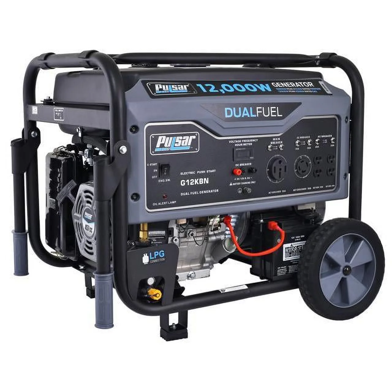 12,000W Dual Fuel Portable Generator in Space Gray with Electric Start, G12KBN(12000 W) - Image 5
