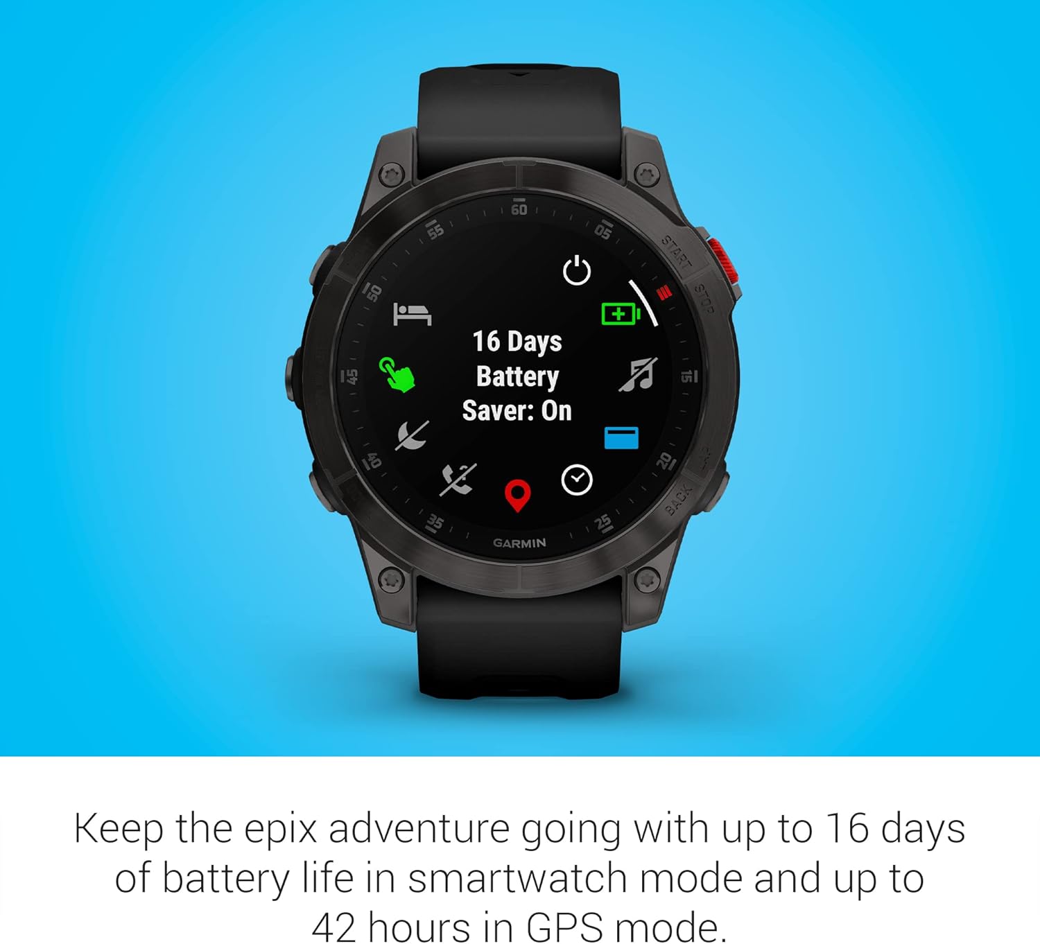 Garmin EPIX Gen 2  Sapphire Gray  Titanium  NA - (Renewed)