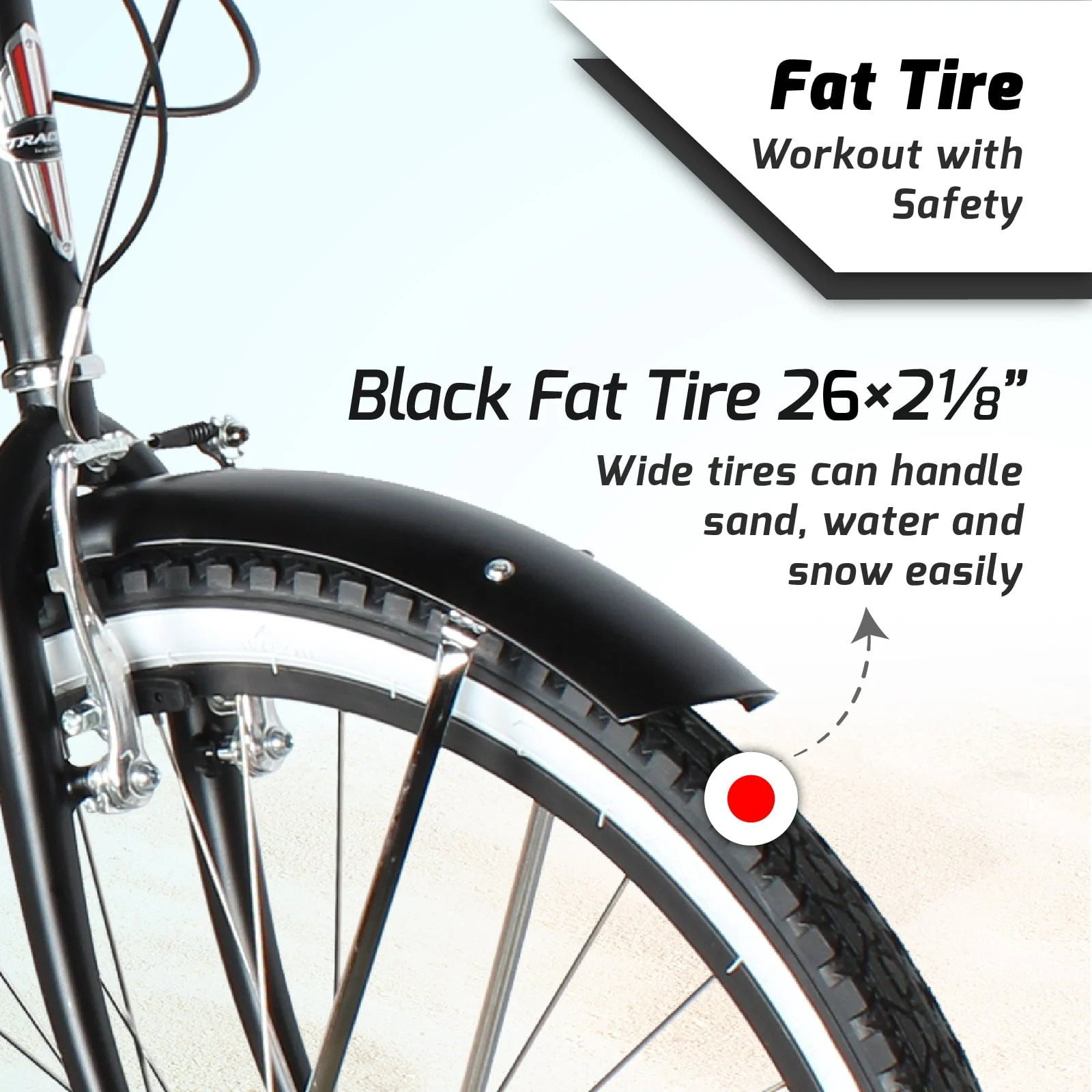 TRACER TAHA Beach Cruiser Bike for Men, 26 in Wheels, Hi Ten Steel Frame, 7 Speed, Hybrid Bike for Adults, Complete Cruiser Bikes, Coaster Brake, Matte Black
