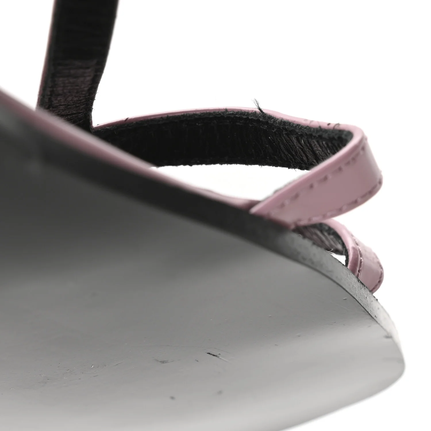 Calfskin Horsebit Divine Slingback Sandals 36 Pink