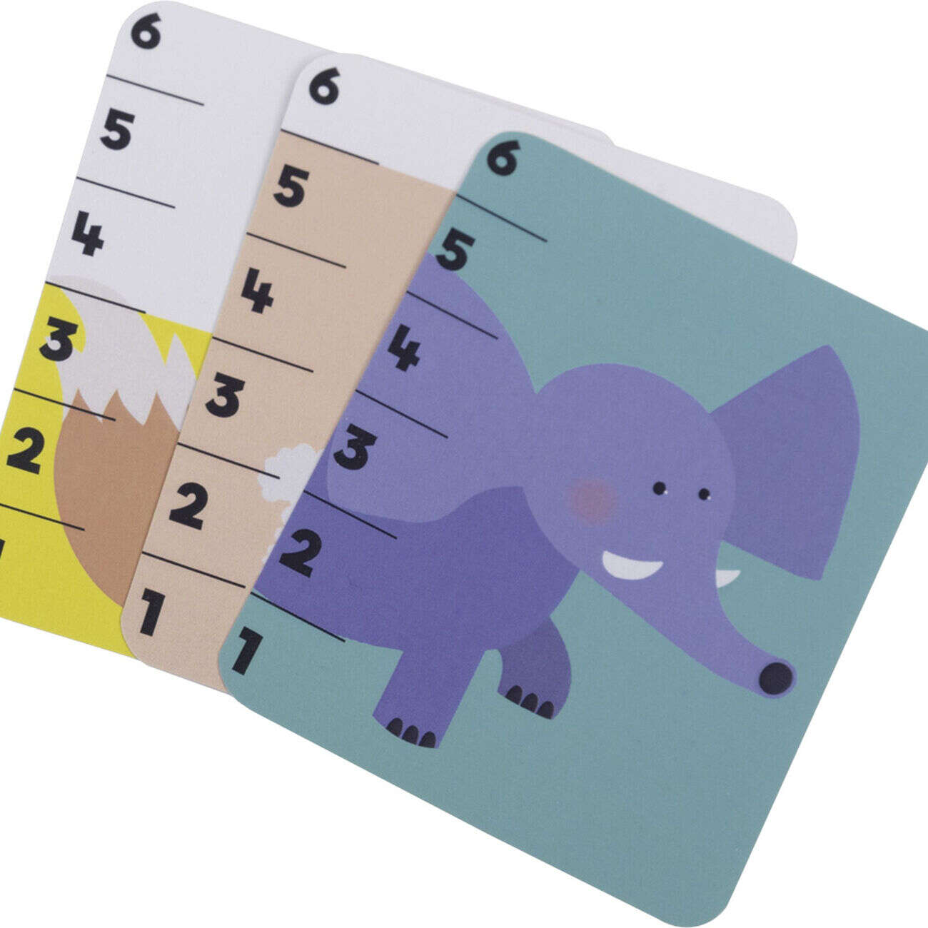 Jeu bataille des animaux de la jungle en bois 50 cartes