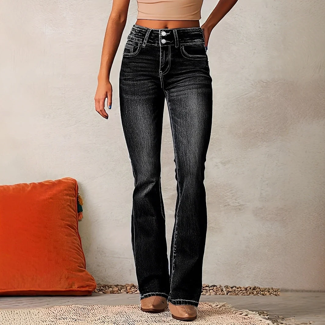 Kristina – Jean pour femmes – Taille haute et coupe ample