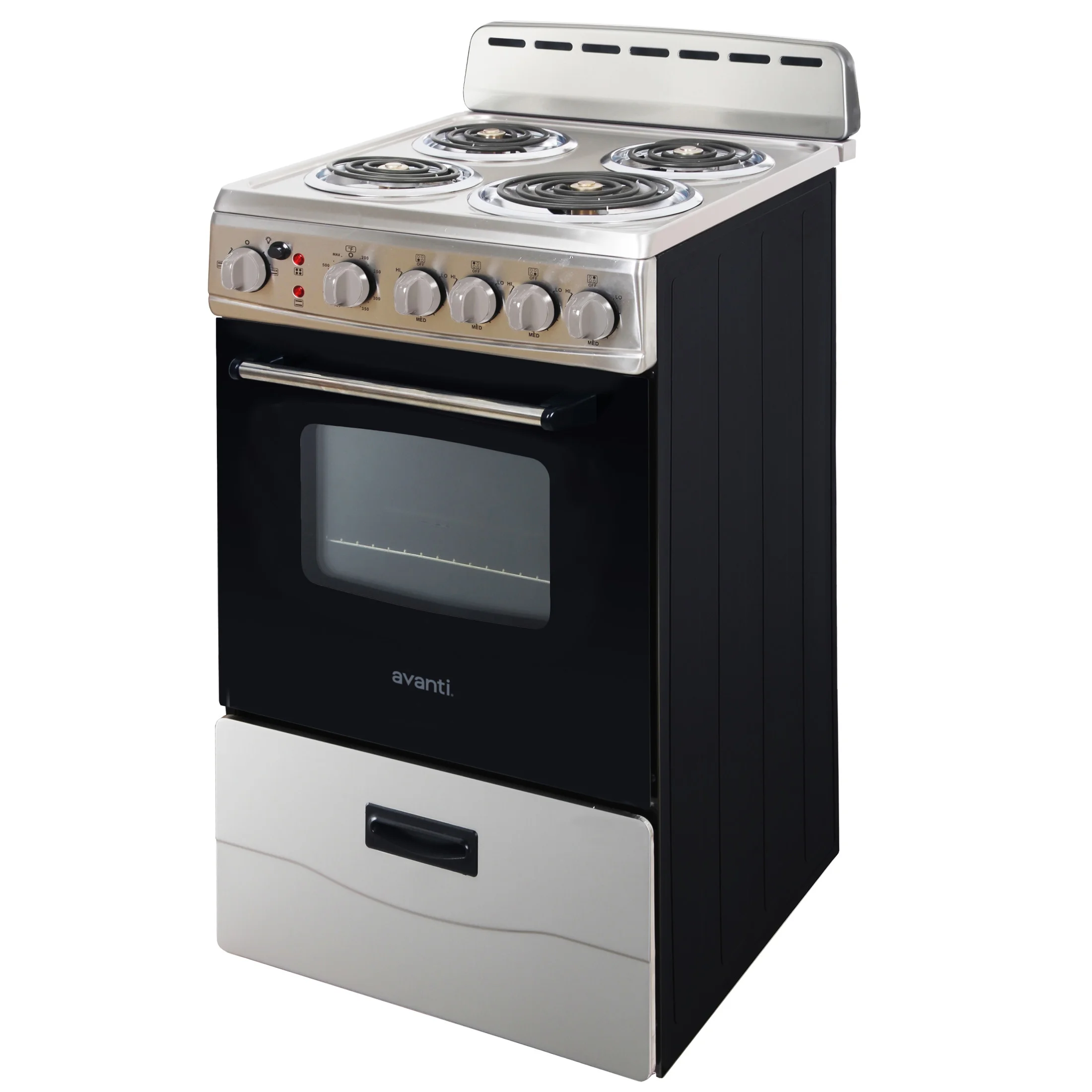 20" Electric Range Oven with Framed Glass Door, in Stainless Steel (ERU200P3S)(2 1 cu ft /White) Image 7