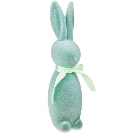 Easter Flocked Bunny Decor, Mint, 16 inch, by Way to Celebrate