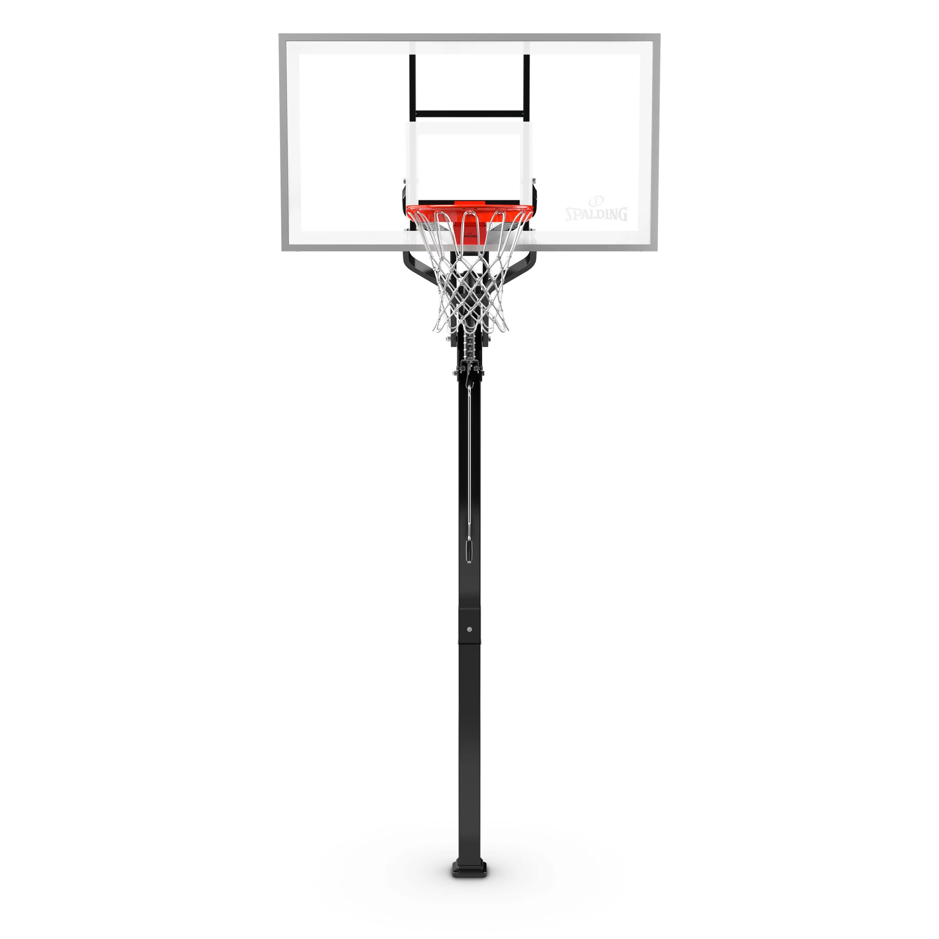 Spalding 60 In. Tempered Glass U - Turn® in Ground Basketball Systems Hoop