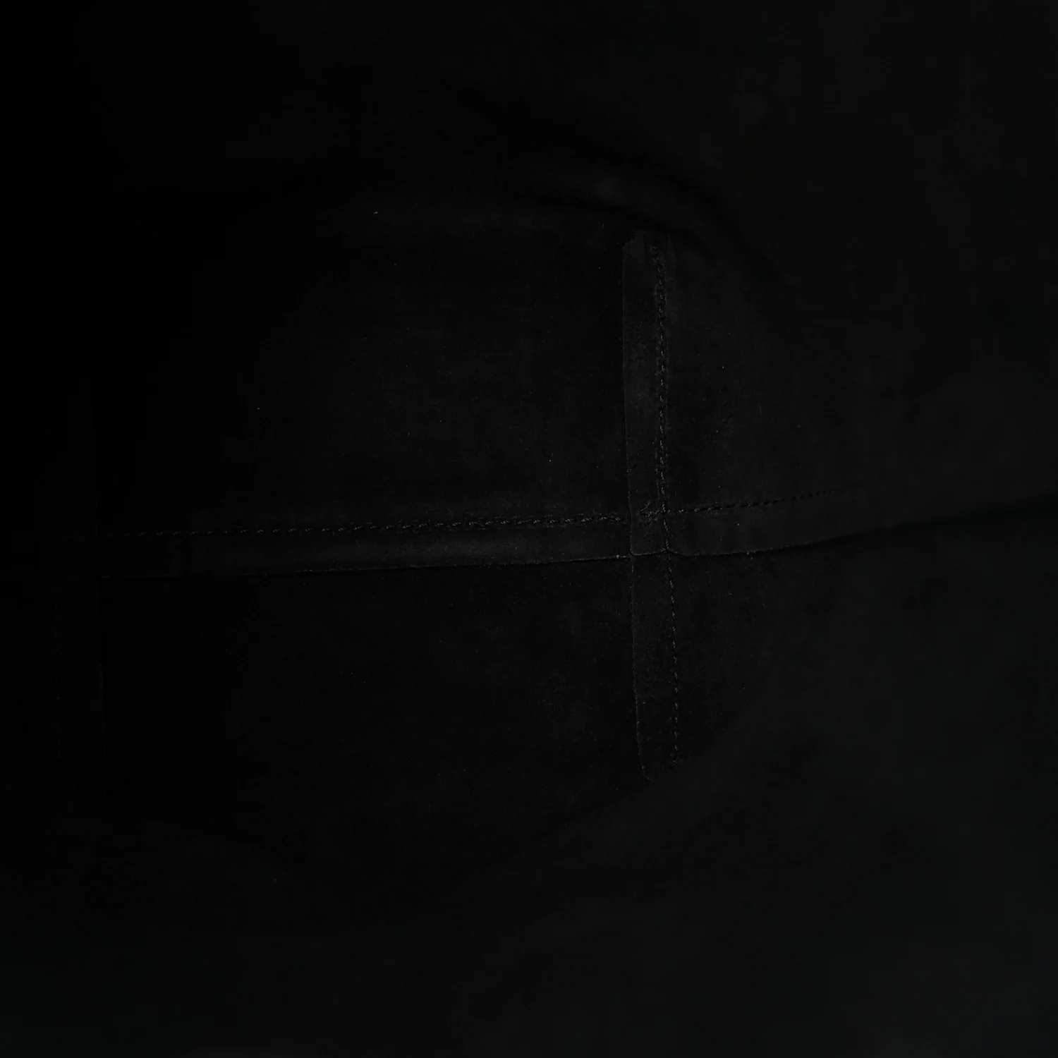 Grained Calfskin Small N/S Hook Tote Black