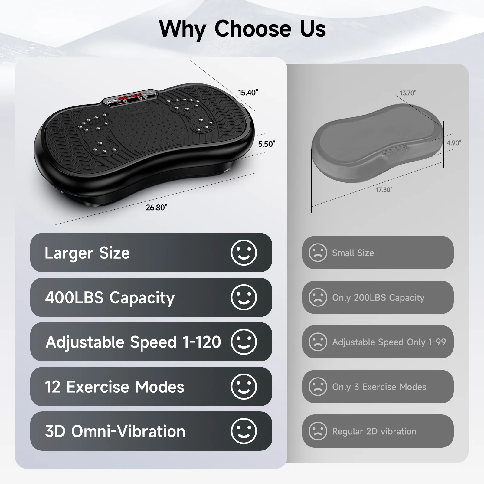 Full Body Vibration Plate Exercise Machine for Lymphatic Drainage, Muscle Toner with Bluetooth Massage Pedals, Workout Vibration Platform for Home Fitness 400lbs(Black) - Image 4