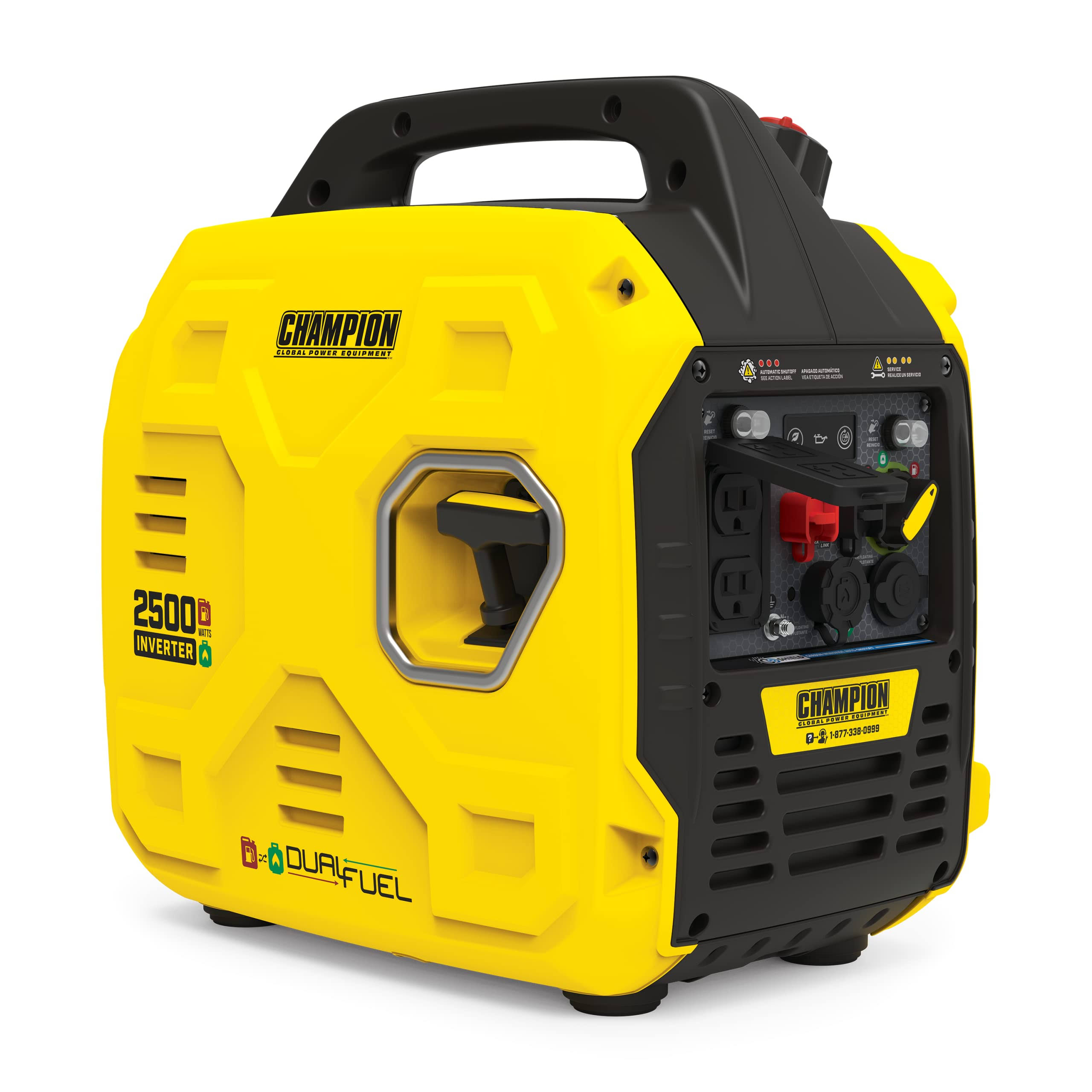Champion Power Equipment 201183 2500-Watt Ultralight Portable Dual Fuel Inverter Generator with Co Shield