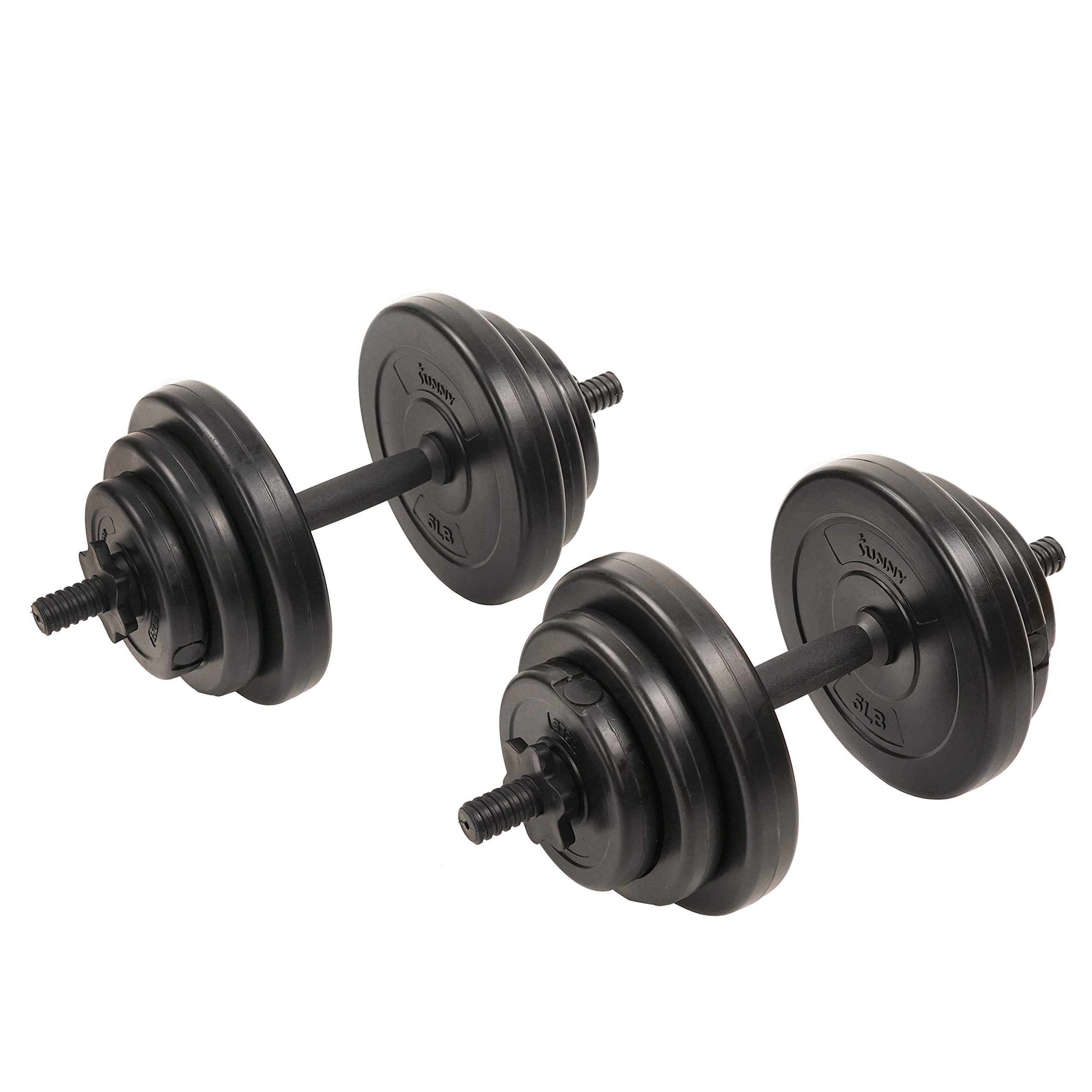 Vinyl 40 Lb Dumbbell Set Hand Weights for Strength Training, Weight Loss, Workout Bench, Gym Equipment, and Home Workouts