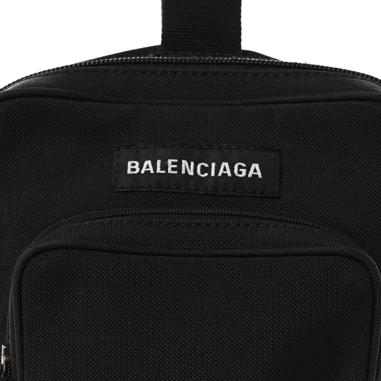 Nylon Logo Explorer Crossbody Messenger Bag Black