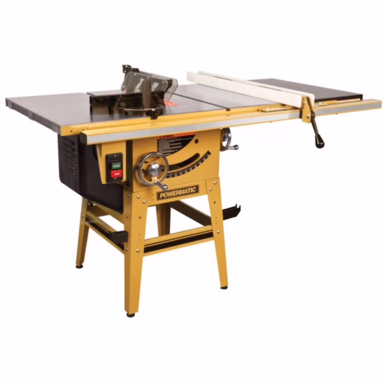 Powermatic PM9 - 1791229K 1 - 3/4 HP 10 In. Single Phase Left Tilt Table Saw with 30 In. Accu - Fence and Riving Knife